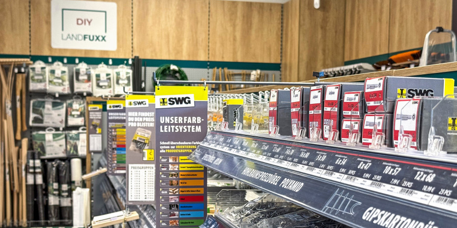 Die Eisenwaren im DIY-Bereich kommen von SWG.