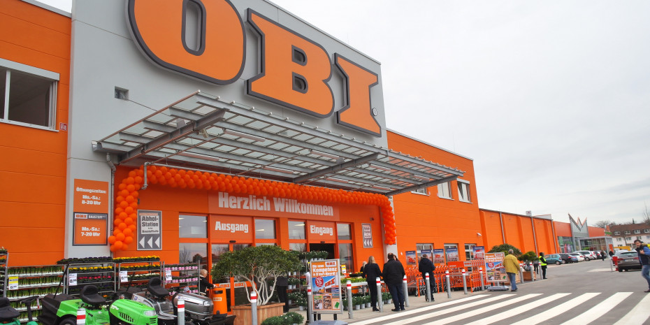 Haupteingang, Obi-Markt, Düsseldorf-Heerdt