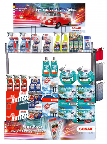 Sonax, Gitterkorb mit Neuheiten