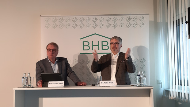 Franz-Peter Tepaß und Peter Wüst haben die Zahlen des deutschen DIY-Handels für 2023 im Rahmen einer Pressekonferent während der Eisenwarenmesse präsentiert.&nbsp;