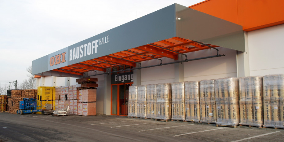Baustoffhalle, Obi-Markt in München-Trudering