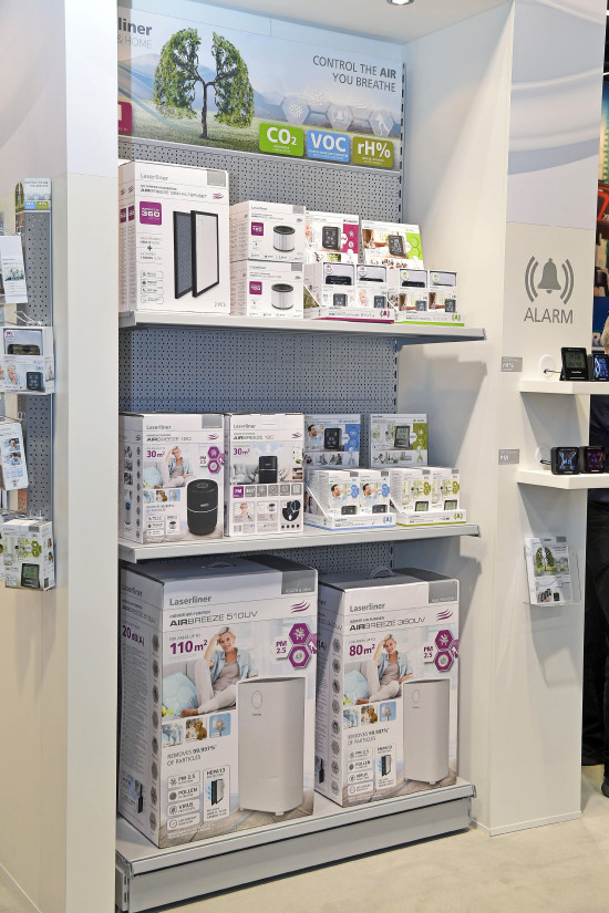 Der Bereich „Health und Home“ widmet sich dem Thema Luftqualität. &nbsp;Das wird entsprechend am Point of Sale kommuniziert.&nbsp;