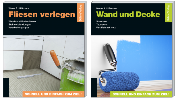 Neu im Dähne Verlag: "Fliesen verlegen" und "Wand und Decke"