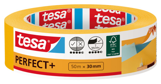 Tesa bietet sein Malerband Perfect+ auch mit einem FSC-zertifizierten Papierträger an.&nbsp;