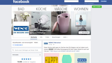 Wenko knackt 15.000-Likes-Marke auf Facebook