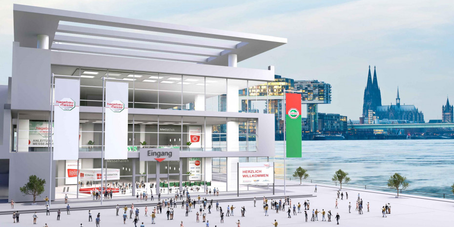 Die virtuelle Hagebau-Messe griff auf einen realen Ort zurück: Köln. Hier fanden früher die „Präsenzmessen“ der Kooperation statt.&nbsp;