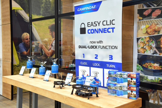 Mit der neuen Dual-Lock-Funktion werden die Gaskartuschen noch sicherer: Gas kann nur fließen, wenn die Kartusche korrekt angeschlossen ist.