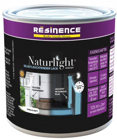 Die selbstleuchtende Farbe ist im 500- und 125-Milliliter-Gebinde erhältlich.&nbsp;