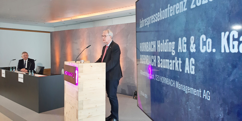 Auf der Bilanzpressekonferenz machten Albrecht Hornbach (r.) und Erich Harsch klar, dass sie noch viel Potenzial sehen.