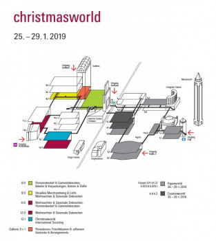 Das neue Hallenkonzept der Christmasworld. Das neue Hallenkonzept der Christmasworld.