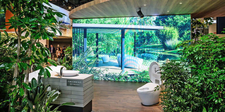 Grün und vernetzt – so präsentiert sich die Branche.