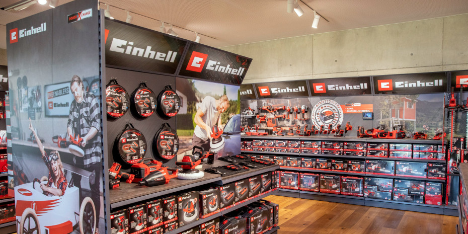 In der 2019 eingeweihten Einhell-Welt am Firmensitz in Landau an der Isar demonstriert das Unternehmen, wie es sich&nbsp;auf der Fläche präsentiert.&nbsp;