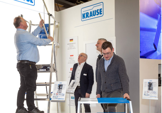 Anfassen und hochsteigen erlaubt: Krause wählte bei seinem&nbsp;diesjährigen Messeauftritt einen praxisorientierten Ansatz.&nbsp;