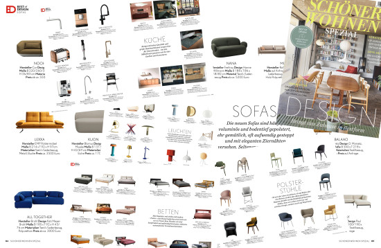 Collage der Gewinnerprodukte. Collage der Gewinnerprodukte.