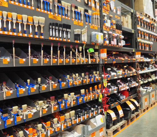 Es geht nur um das Produkt: die typische Obramat-Präsentation am POS.