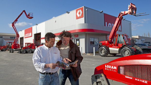 Loxam bietet Mietstationen für den Verleih von Werkzeugen und Baumaschinen an.&nbsp;